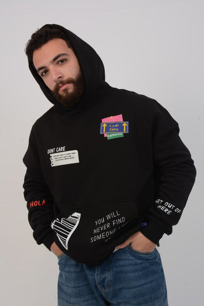 Cairo:California black hoodie