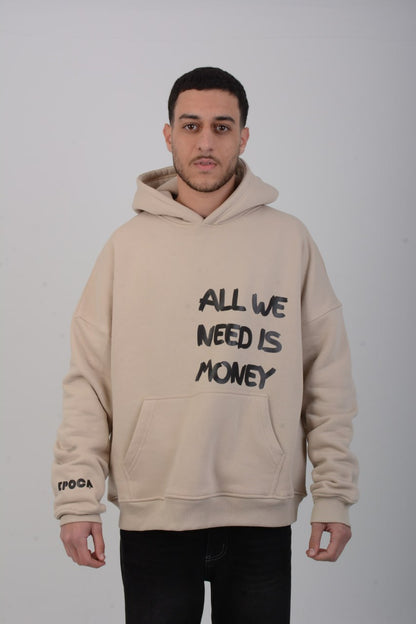 Rich one beige hoodie